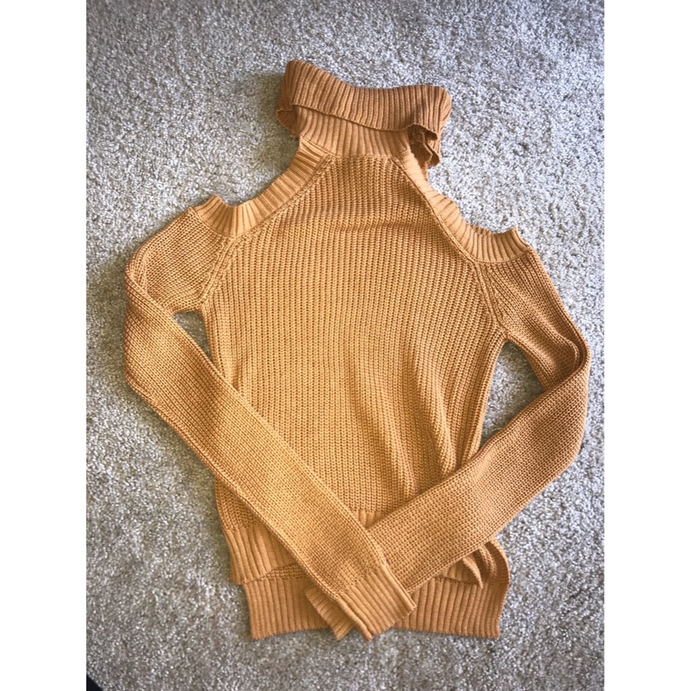 Open shoulder sweater
